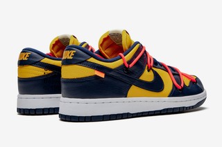 OFF-WHITE x Authentic Nike Dunk Low “University Gold”
