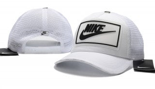 White Nike Trucker Hat